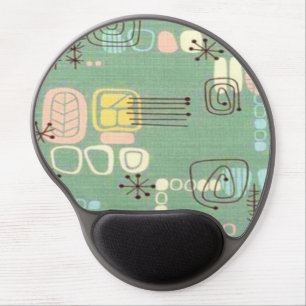 Mid Century Modern Graphic Design Gel Mousepad