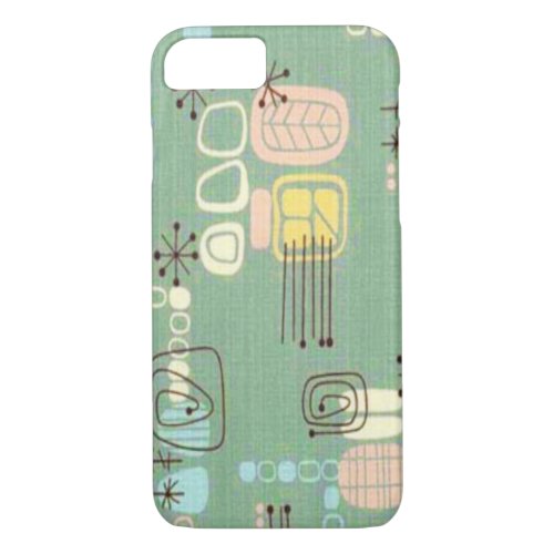 Mid Century Modern Graphic Design iPhone 7 Case