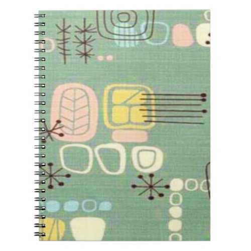 Mid Century Modern Graphic Design Notebook