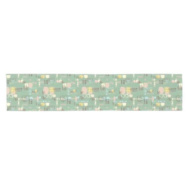 Mid Century Modern Graphic Design Table Runner (Horizontal)