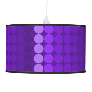 Mid-Century Modern Graphic Dot - purple Tones Pendant Lamp