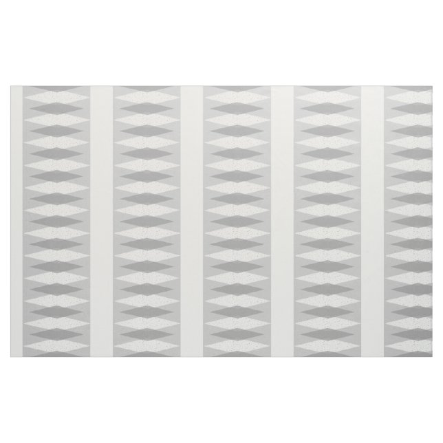 Mid Century Modern Grey Argyle Cotton Fabric (Fat Quarter)