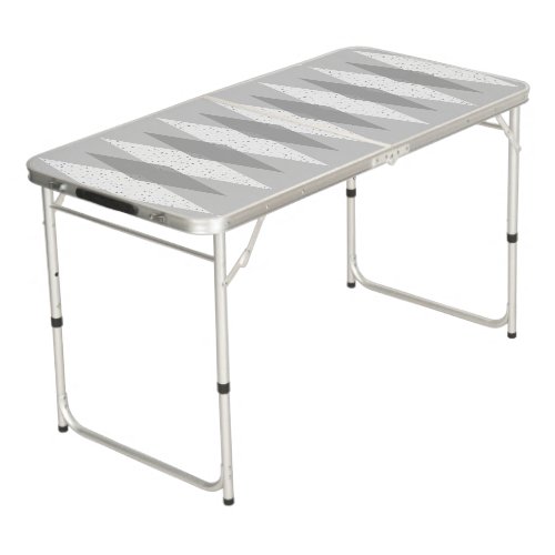 Mid Century Modern Grey Argyle Pong Table