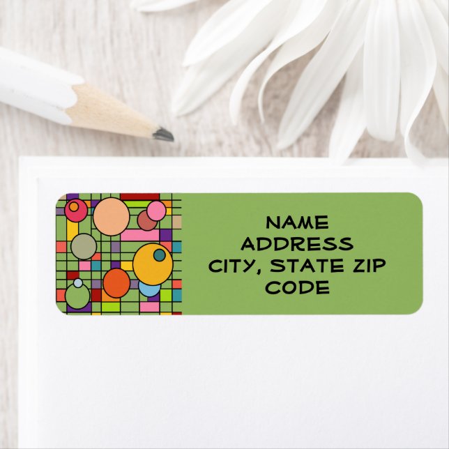 Mid-Century Modern Grid Label (Insitu)