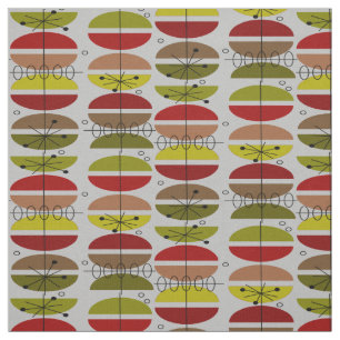Mid-Century Modern Half Moons Design Fabric 19