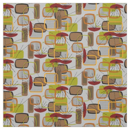 Mid_Century Modern Half Moons Design Fabric 21