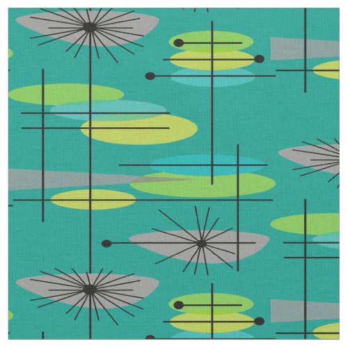 Mid_Century Modern Half Moons Design Fabric 25