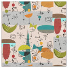 Mid-Century Modern Half Moons Design Fabric 9