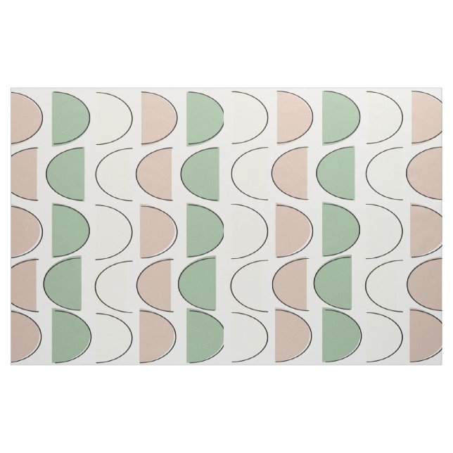 Mid-Century Modern Half Moons Fabric (Yard)