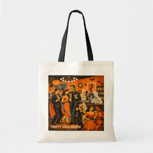 Mid Century Modern Halloween Martini Party Tote Bag