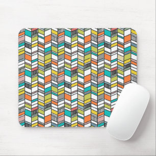 Mid-Century Modern Herringbone Mouse Pad