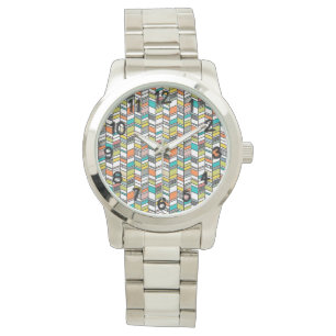 Mid-Century Modern Herringbone Watch