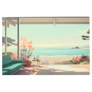 Mid-century Modern Home Metal Print