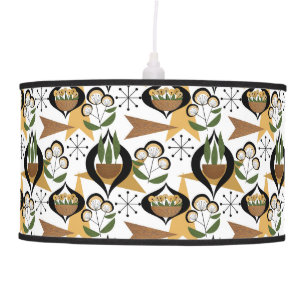 Mid-Century Modern Houseplants Atomic Style Ceiling Lamp