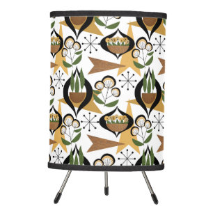 Mid-Century Modern Houseplants Atomic Style Tripod Lamp