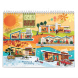 Mid-Century Modern Houses Calendar