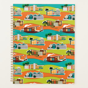 Mid Century Modern Houses Calendar Planner