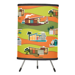 Mid Century Modern Houses Tripod Lamp