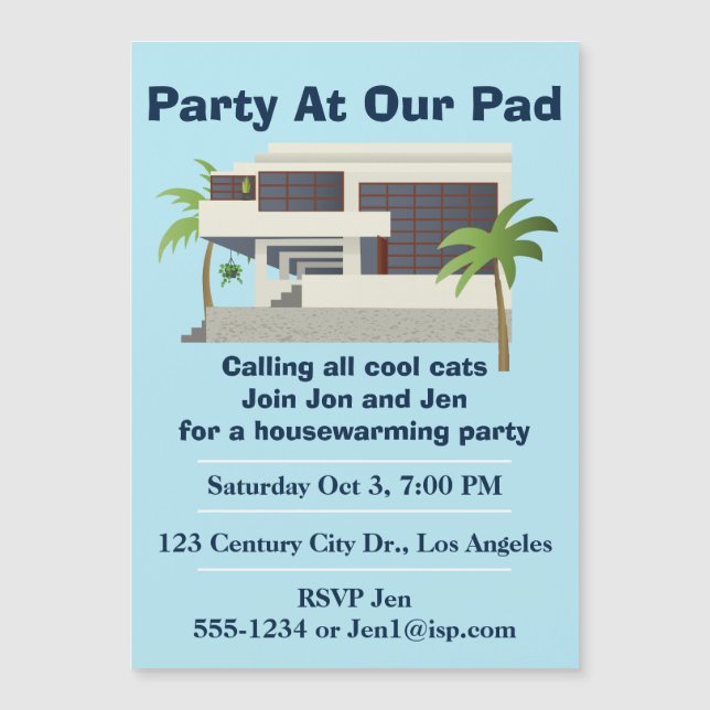 Mid Century Modern Housewarming Party (Front)