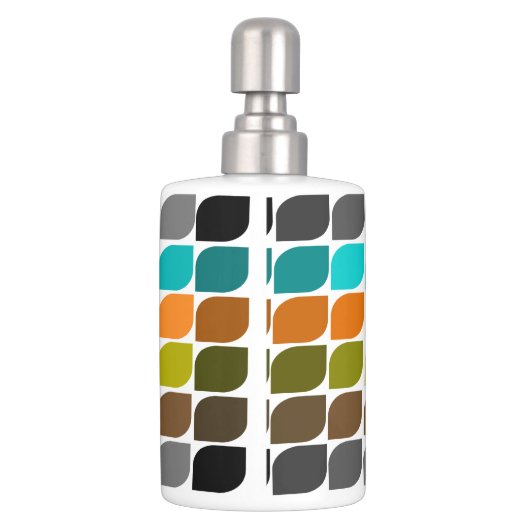 Mid-Century Modern Inspired Abstract  #55 Bathroom Set (Back)