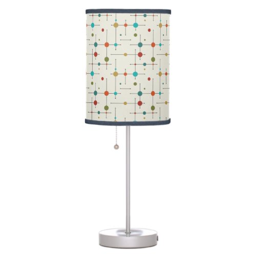 Mid_Century Modern Inspired Circles and Lines Table Lamp