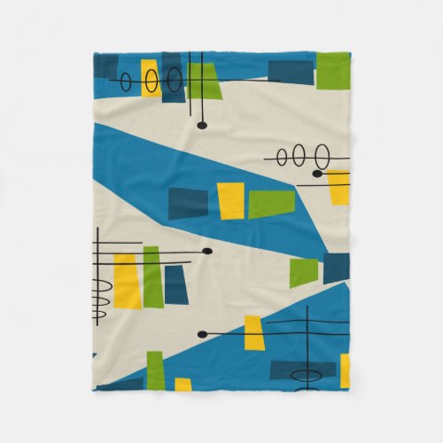 Mid_Century Modern Inspired Fleece Blanket 27