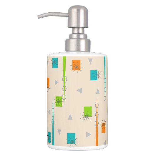 Mid-Century Modern Inspired Soap Dispense 9 Soap Dispenser And Toothbrush Holder (Left)