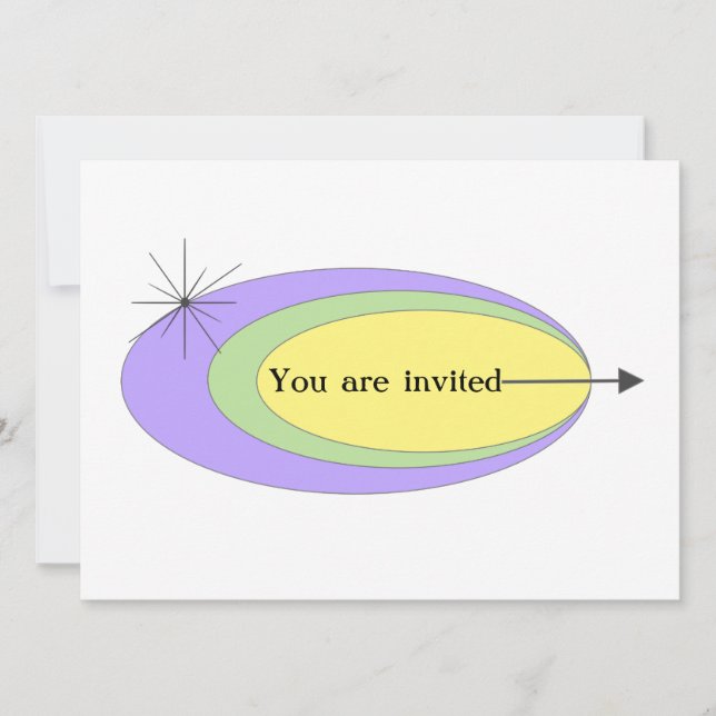Mid-century modern invitation (Front)