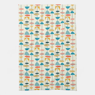 NoteworthyDesigns Modern Kitchen Towels, Retro Kitchen Decor, Vintage  Kitchen Accessories, for Mid Century Modern 1950s Style, 18” x 23”, 3 Pack