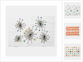 Mid Century Modern Kitchen Towels