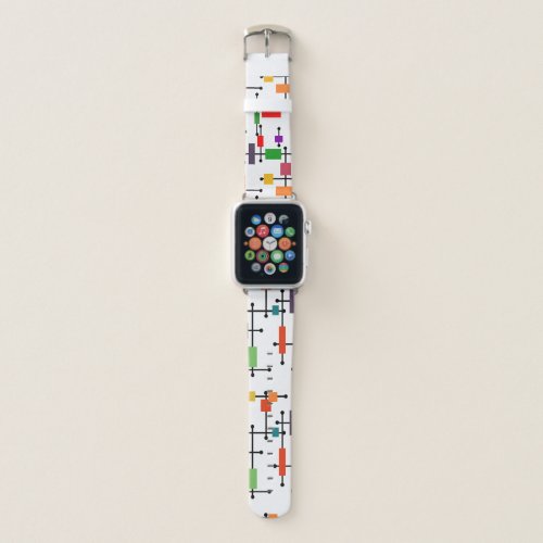 Mid_Century Modern Large Grid  Apple Watch Band