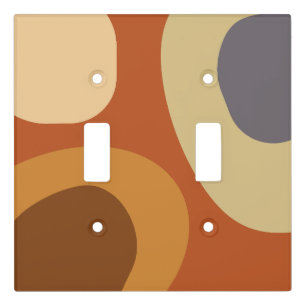 Mid Century Modern Large Shapes Light Switch Cover