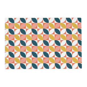 Mid-Century Modern Leaf Pattern Placemat