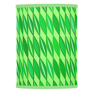 Mid Century Modern Leaves, Lime and Emerald Green Lamp Shade