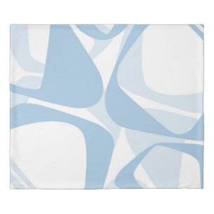 Mid Century Modern Light Blue Bedding Duvet Cover