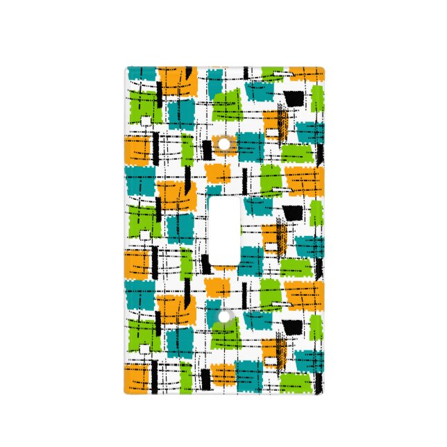 Mid-Century Modern Light Switch Cover #4 (Front)