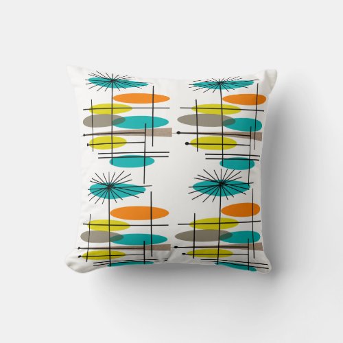 Mid_Century Modern ll Throw Pillow