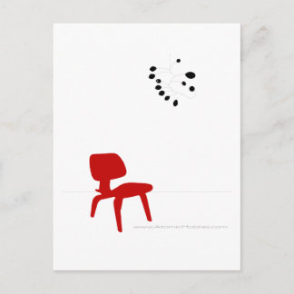 Mid Century Modern Love Postcard