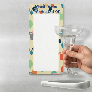 Mid Century Modern Magnetic Notepad