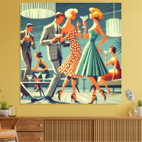 Mid Century Modern Martini Dance Cocktail Party