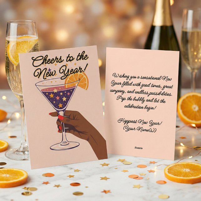 Mid Century Modern Martini Toast New Year Holiday (Creator Uploaded)