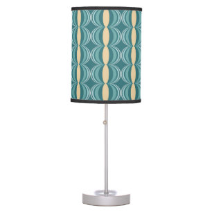 Mid Century Modern Melon Pattern Table Lamp