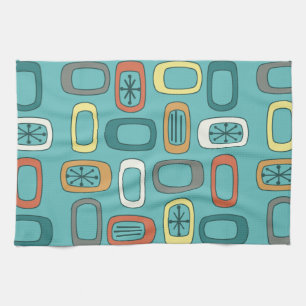 mid century modern, midcentury, art, geometric, pa kitchen towel