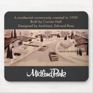 Mid-century Modern Midland Park Toronto Mousepad