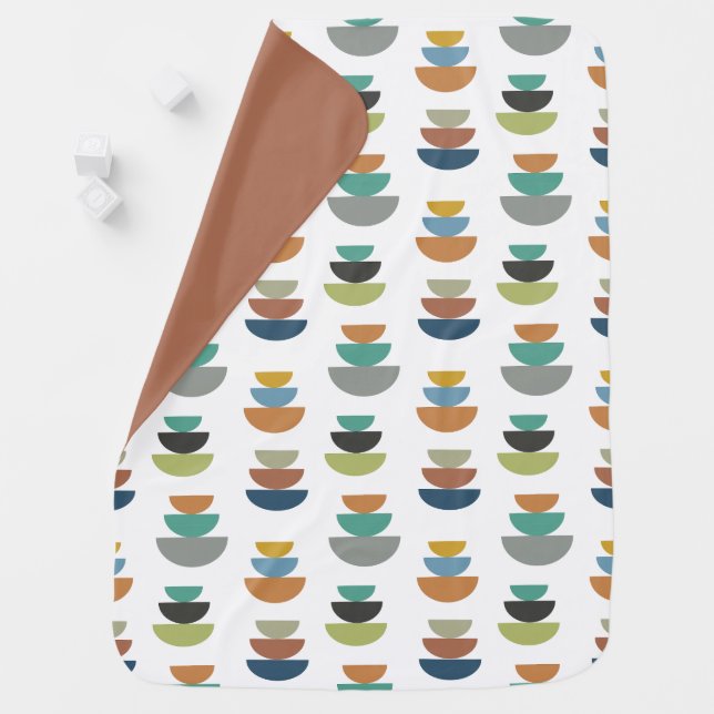 Mid-Century Modern Minimalism  Baby Blanket (In Situ)