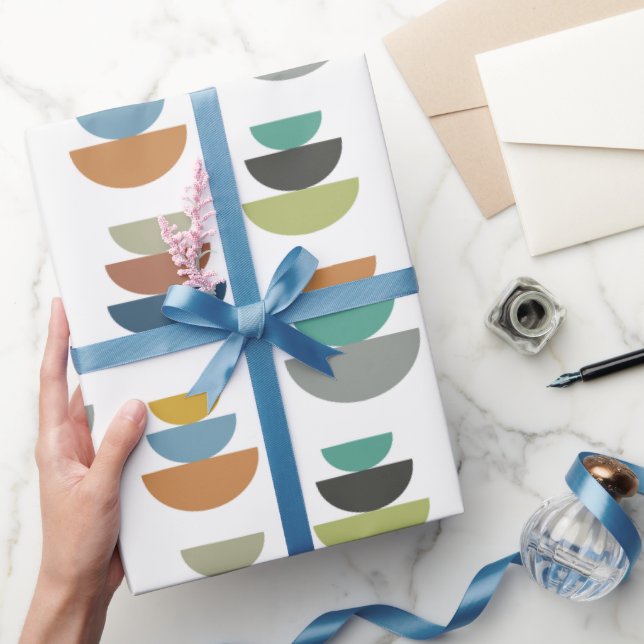 Mid-Century Modern Minimalism  Wrapping Paper (Gifting)