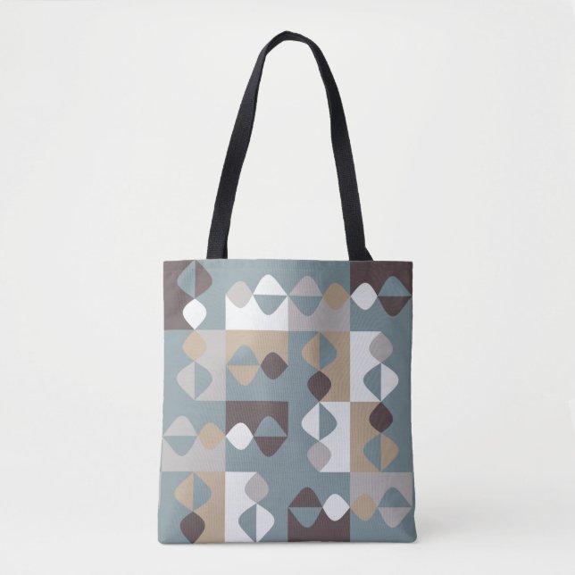 Mid Century Modern - Mint Chocolate Caramel Tote Bag (Front)