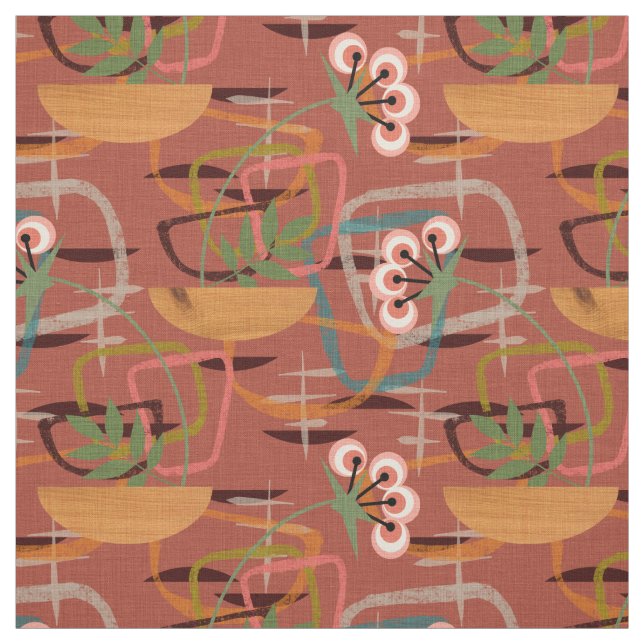 Mid Century Modern Mix and Match | Fifties Style Fabric (Swatch)