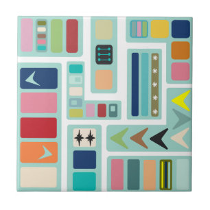 Mid-Century Modern Mix-up  Ceramic Tile