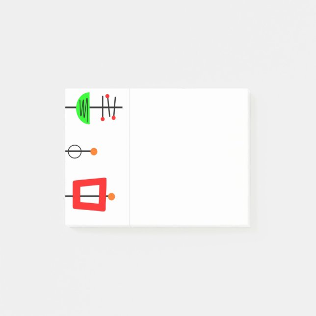 Mid Century Modern Mobile  Notes (Front)